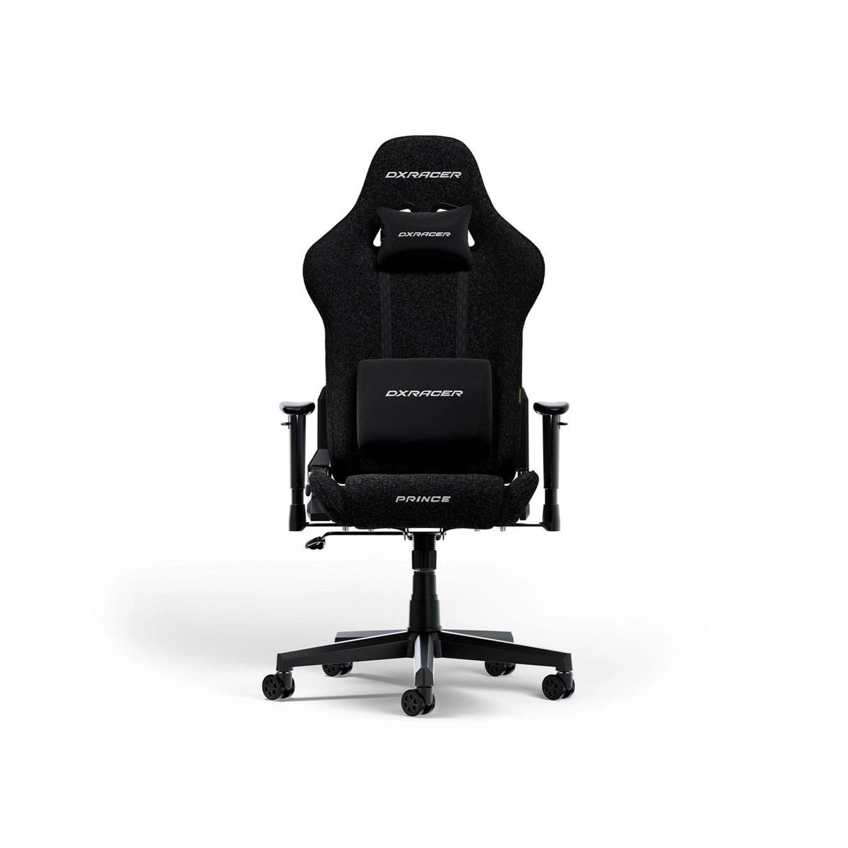 Dxracer prince l chaise de jeu en tissu noir (noir)