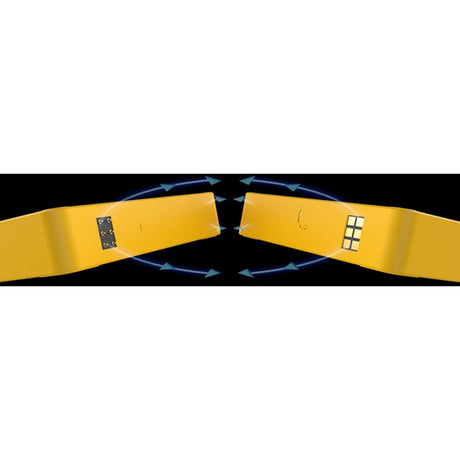 Thermaltake ct120 ex reverse argb sync ventilateur de refroidissement PC bumblebee (pack de 3 ventilateurs) ventilateurs de boîtier (jaune, 3 pièces, 120 x 120 x 25 mm, pwm)