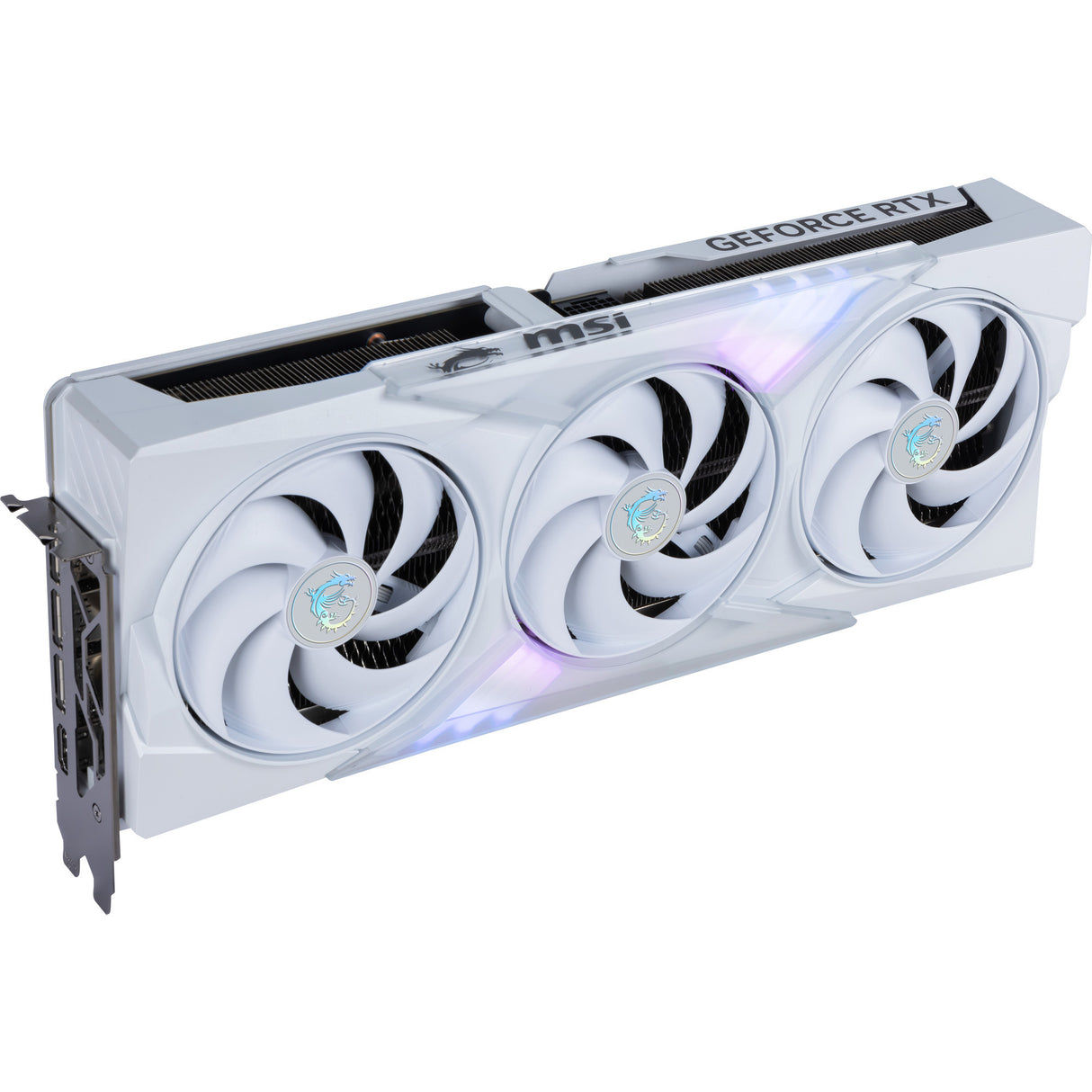 Carte graphique MSI GeForce RTX 5070 Ti Gaming Trio OC White (Blanc, 3x Display Port, 1x HDMI 2.1, DLSS 4)