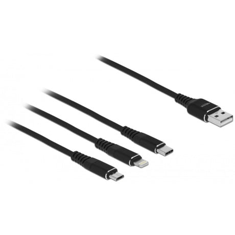 Câble de charge de Dellock USB 3 en 1 pour Lightning, Micro USB
