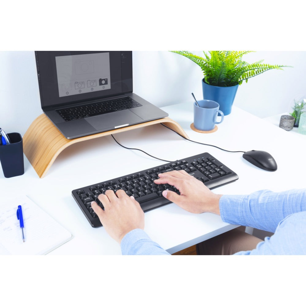 Trust primo – ensemble clavier et souris, ensemble de bureau (noir, disposition américaine, membrane)