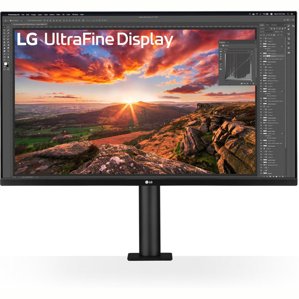Moniteur LG Ergo IPS avec USB Type-C 31.5 4K UHD (noir, 2x HDMI, 1x Display Port)