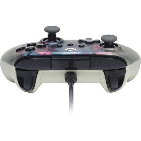 Manette filaire Powera Advantage Plus pour Xbox Series X|s - Bloom Gloom (argent, Xbox Series X|s, Xbox One, PC)