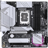 Carte mère Gigabyte B760M AORUS Elite WiFi 6E Gen5 Socket 1700 (Blanc, RAID, 2,5 Go-LAN, WiFi 6E, BT 5.3, Son, µATX)