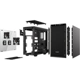 Soyez silencieux! boîtier tour midi pure base 600 window (noir | 2x USB-A | verre trempé)