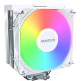 Refroidisseur de processeur Montech nx400 argb (blanc, PWM 4 broches)