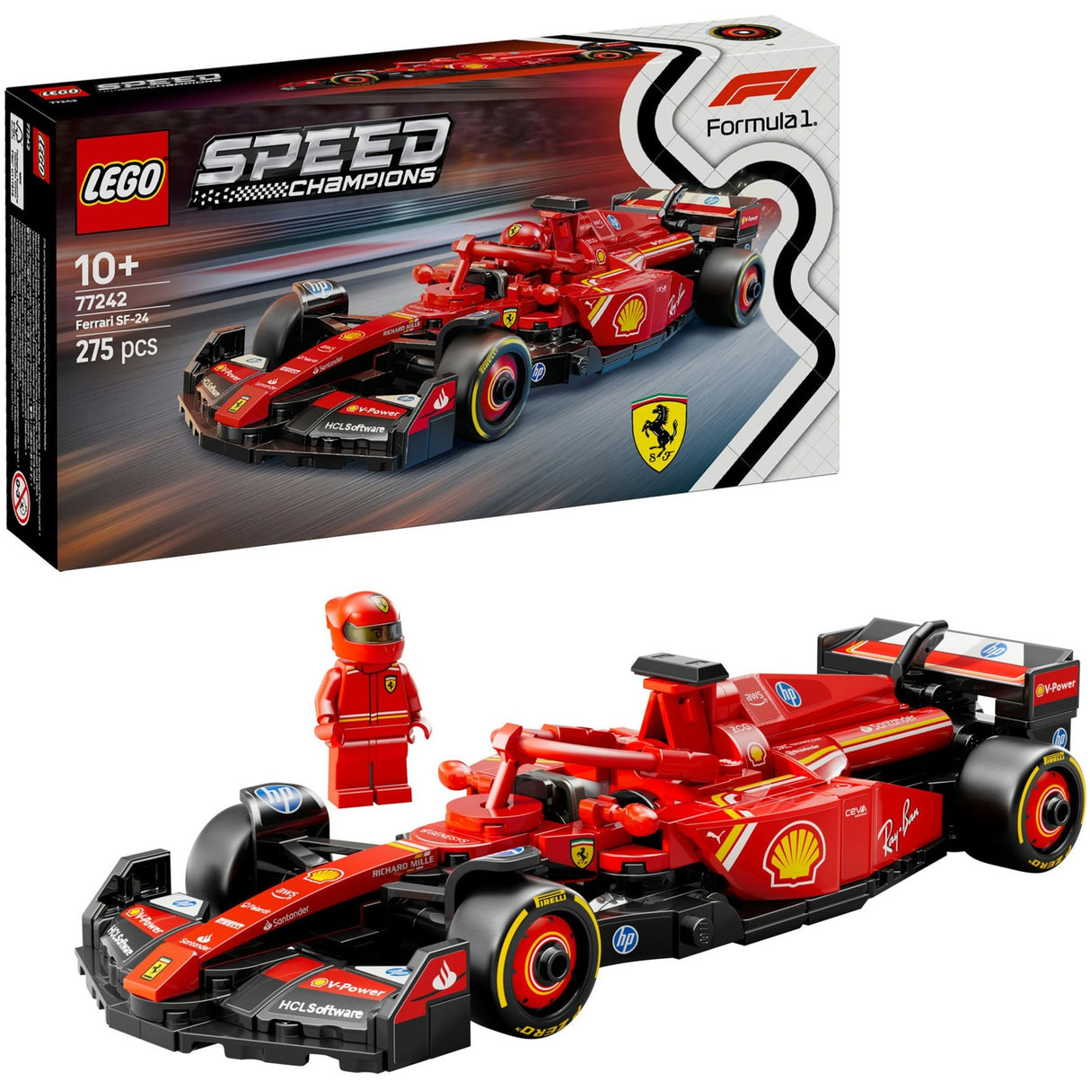Lego Speed Champions 77242 Ferrari SF-24 Voiture de course F1