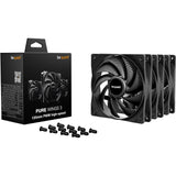 Soyez silencieux! pure ailes 3 ventilateurs de boîtier haute vitesse (noir, 3 pièces, 120 x 120 x 25 mm, pwm)