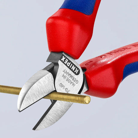 Pince coupante latérale Knipex 70 02 140 pince coupante (rouge bleu)