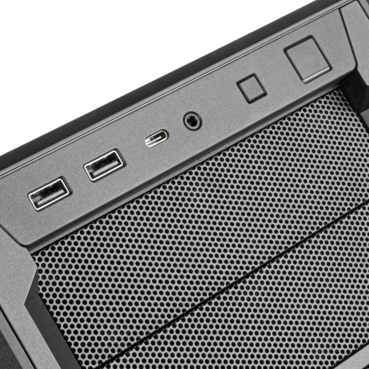 Boîtier tour midi Silverstone sst-sed1-b (noir | 2x USB-A | 1x USB-C)