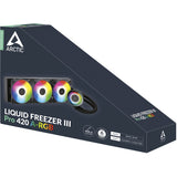 Arctic Liquid Freezer III Pro 420 A-RGB Refroidissement par eau (noir, connecteur de ventilateur PWM 4 broches)