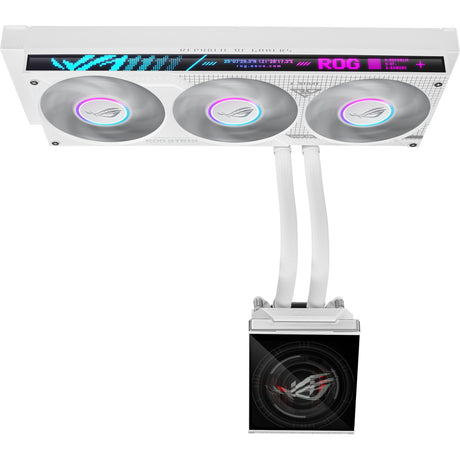 Asus rog strix slc iv 360 argb lcd white edition waterkoeling (wit)