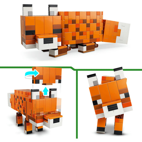 Lego minecraft le renard décoration de chambre de bébé et jouets animaux pour enfants - 21588