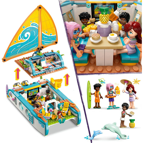 Jouet en bateau d'aventure en bateau Lego Friends pour enfants - 42664