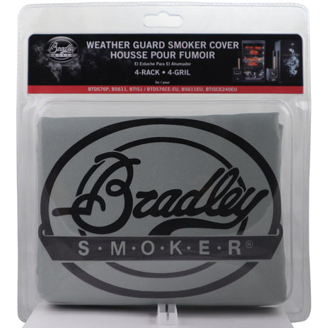 Bradley housse résistante aux intempéries housse de protection pour 4 grilles (gris, pour 4 grilles - fumeur d'origine bs611eu )