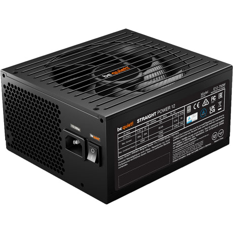 Soyez silencieux! Alimentation modulaire Straight Power 12 Platinum de 750 watts (noir, 1x 12v-2x6, 4x PCIe)