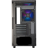Boîtier mini tour Silverstone lucid 04 (noir | 2x USB-A | 1x USB-C | RVB | verre trempé)