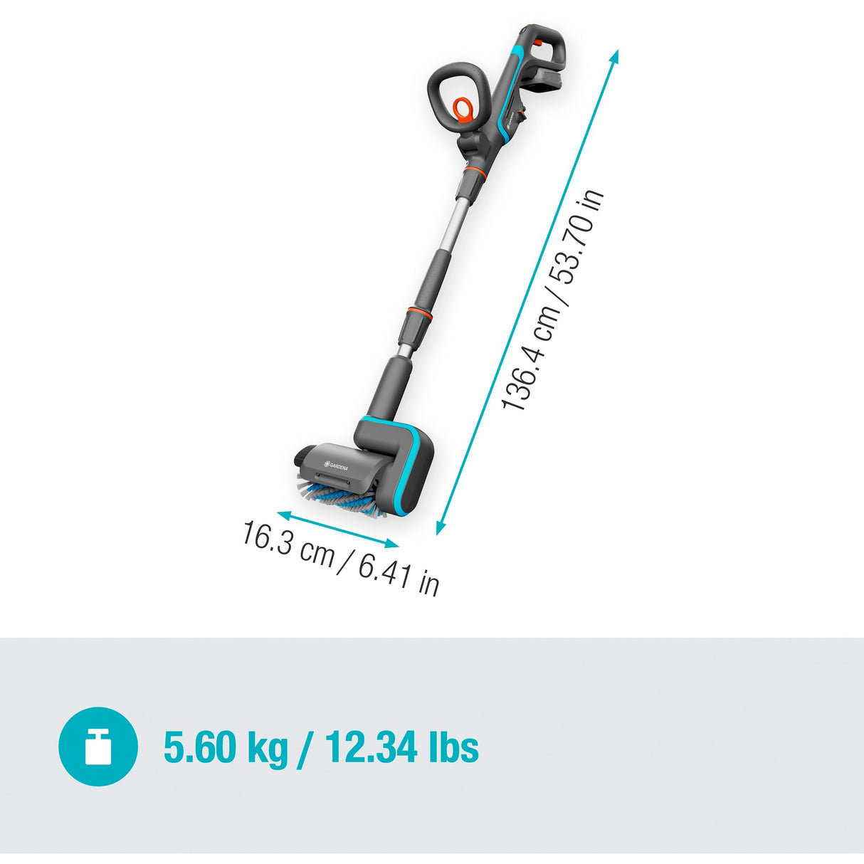 Gardena nettoyeur de batterie aquabrush univ p4a set