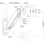Neomounts par Newstar WL70-440BL11 TV Wall Stont