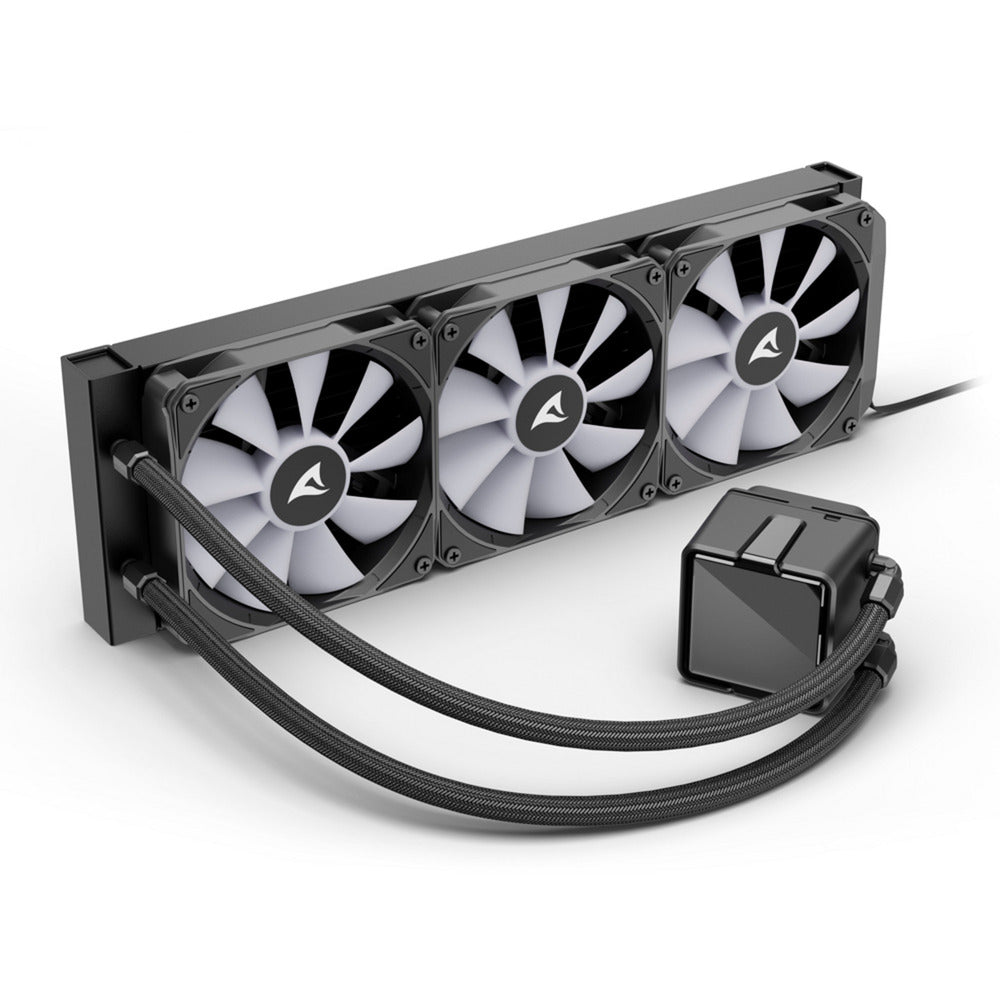 Refroidissement par eau Sharkoon s100 argb (noir, connecteur de ventilateur PWM à 4 broches)