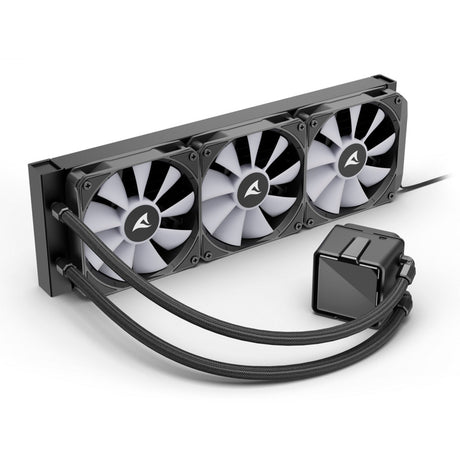Refroidissement par eau Sharkoon s100 argb (noir, connecteur de ventilateur PWM à 4 broches)