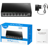 Commutateur de bureau Cudy 8 ports 10 100 Mbps (noir)