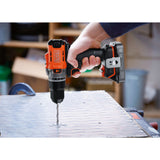 Tournevis Black+decker 18v + lot de scie sauteuse pendulaire 18v (noir orange)