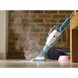 Balai vapeur Black+decker fsmh1321 1600w avec 6 accessoires nettoyeur vapeur (blanc bleu-gris)