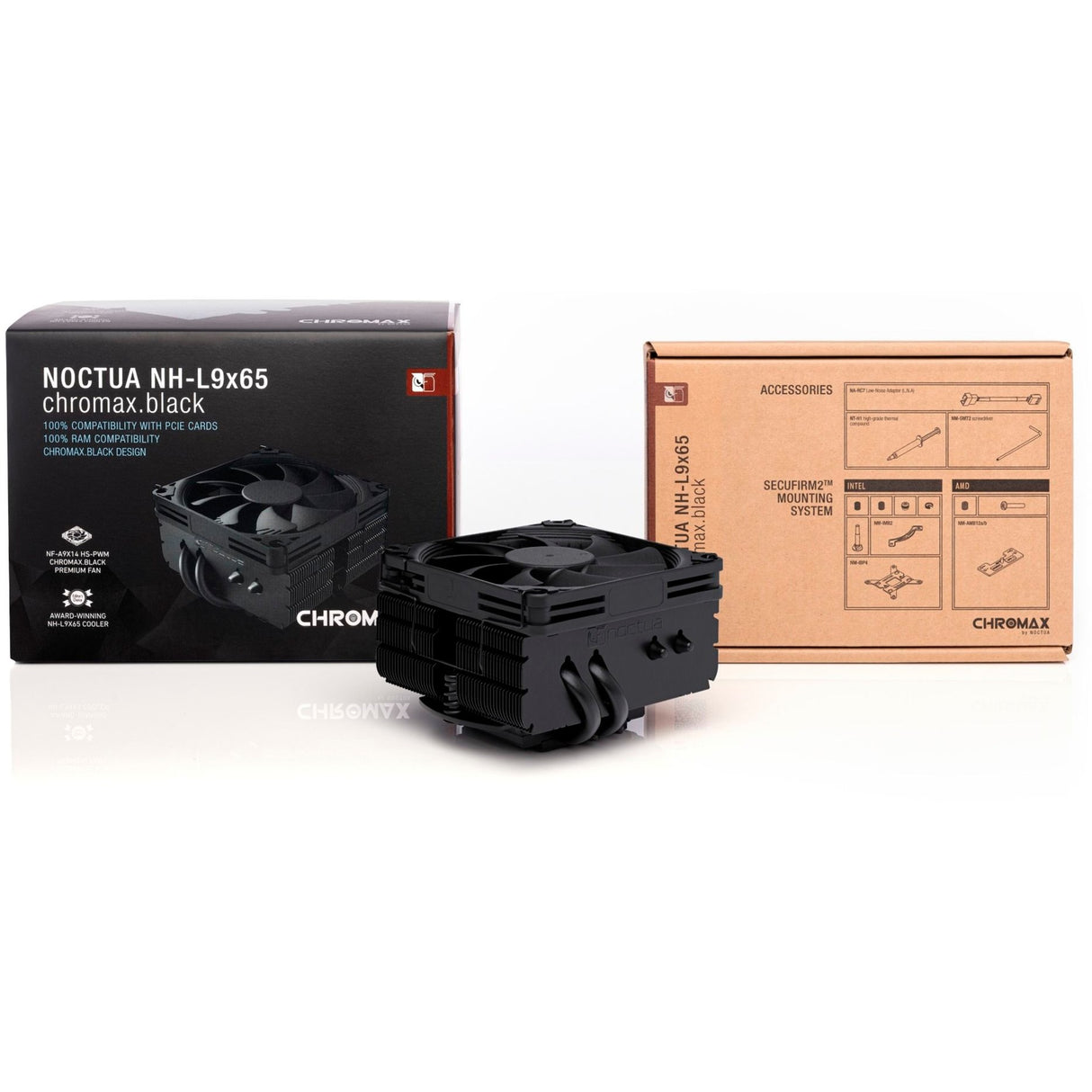 Refroidisseur de processeur Noctua nh-l9x65 chromax.black (noir, connexion PWM 4 broches)