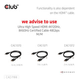 Adaptateur Club 3D Mini Displayport 1.4 vers HDMI 8K60Hz M-F (noir)