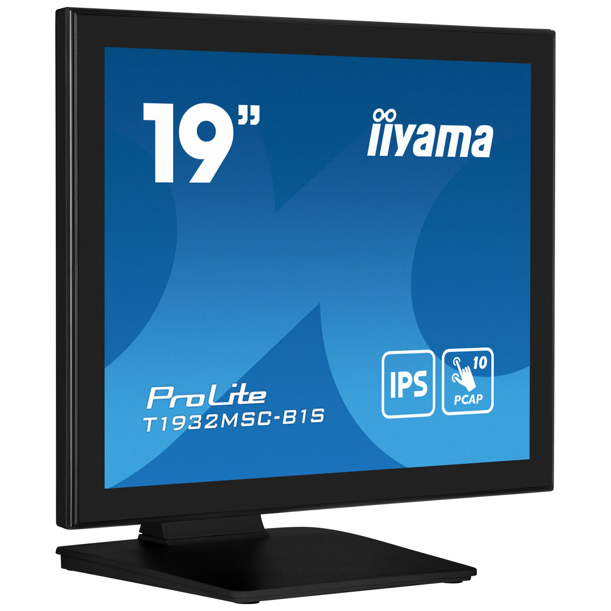 Moniteur à écran tactile Iiyama prolite t1932msc-b2s 19 (noir, VGA, HDMI, port d'affichage, audio, écran tactile)