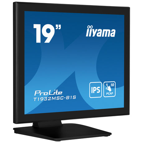 Moniteur à écran tactile Iiyama prolite t1932msc-b2s 19 (noir, VGA, HDMI, port d'affichage, audio, écran tactile)