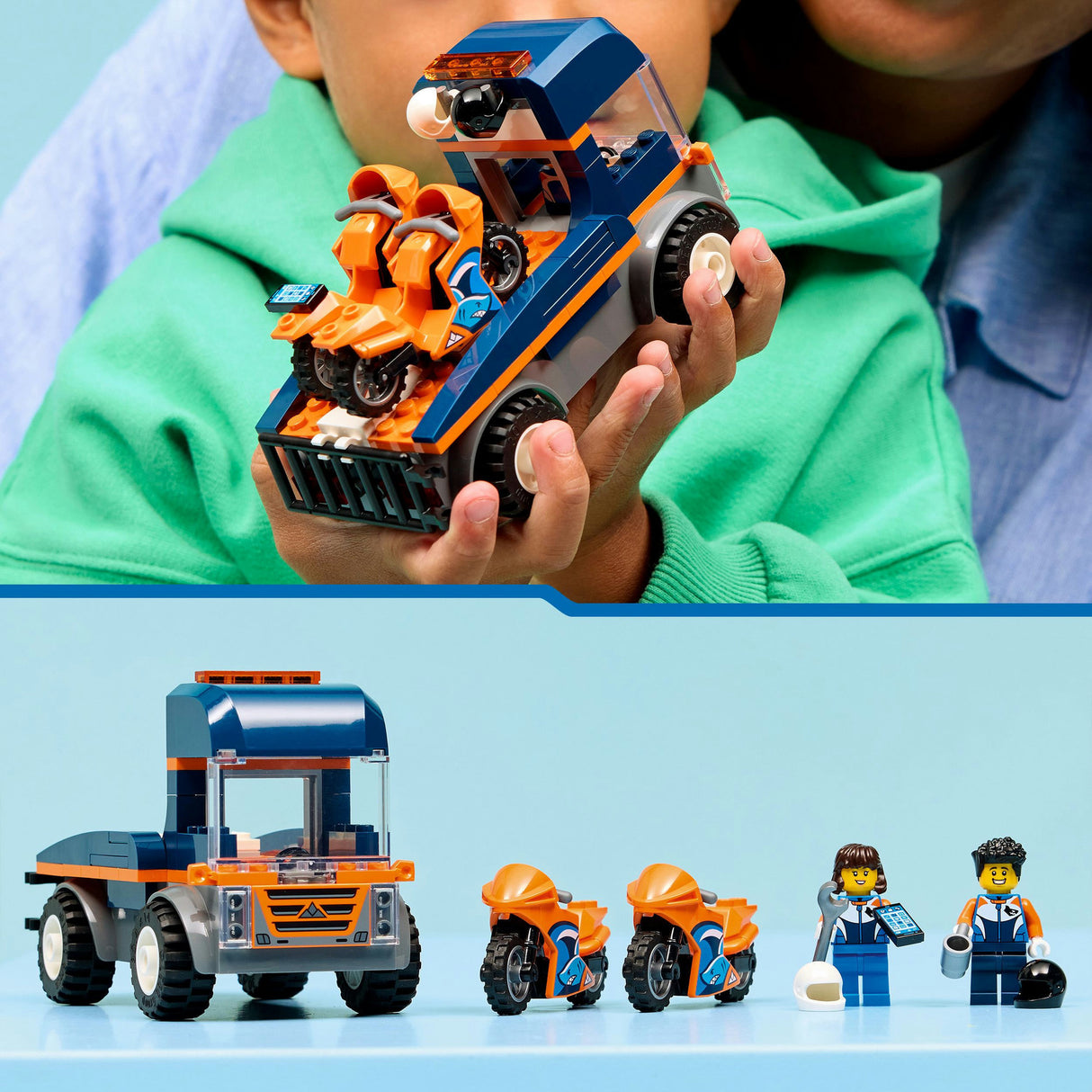 Lego city 60491 transporteur de moto