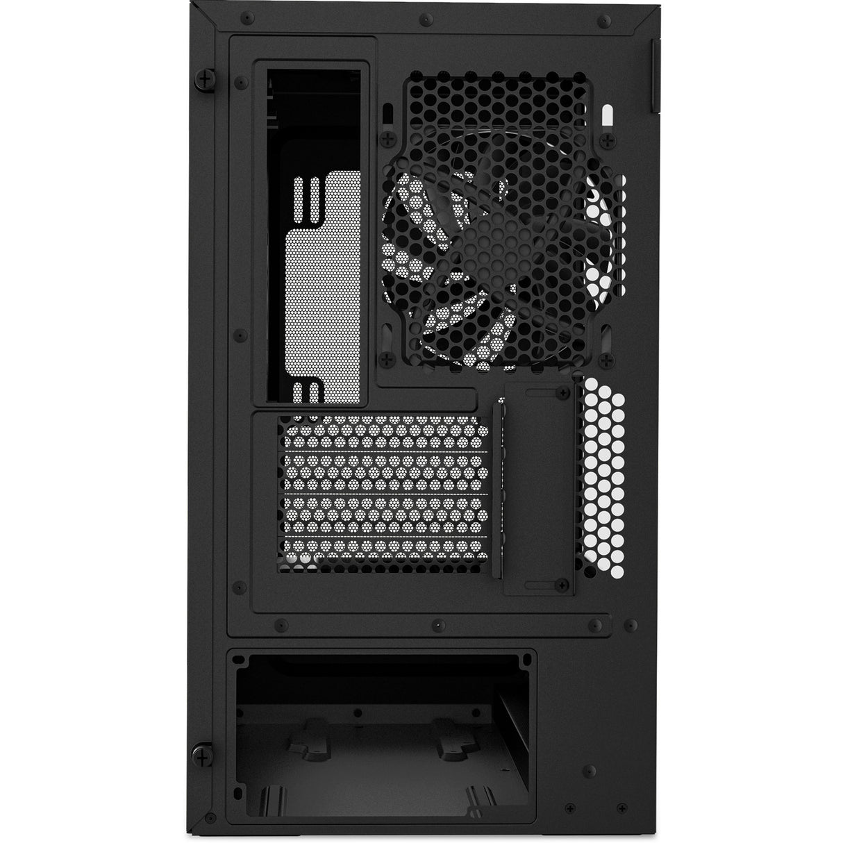 Boîtier tour midi Nzxt h3 flow (noir (mat) | 1x USB-A | 1x USB-C | verre trempé)
