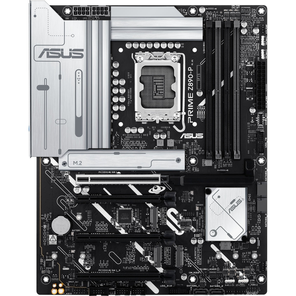 Carte mère Asus Prime Z890-P Socket 1851 (RAID, 2,5 Go-LAN, son, ATX)