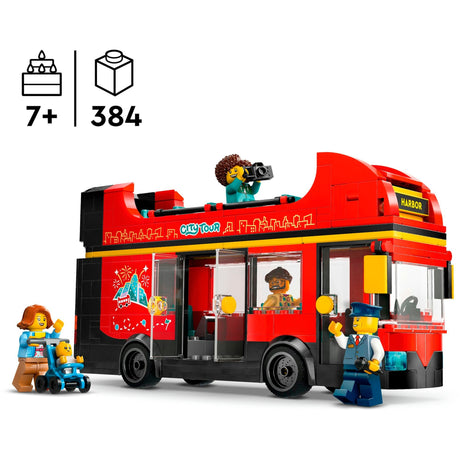 LEGO CITY 60407 TOURIST ROUGE DOUBLE COQUE