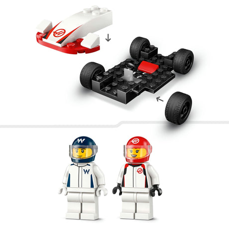 Lego city 60464 f1 williams courses et lièvre f1 voitures de course