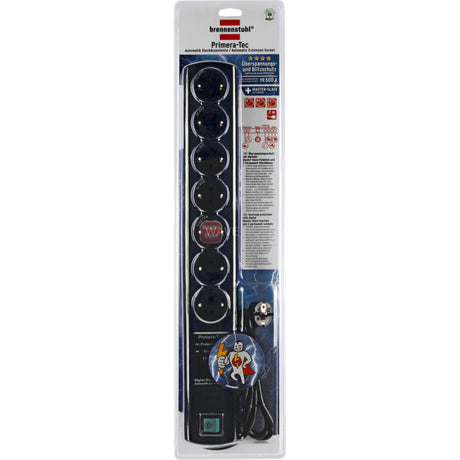 Brennerstuhl primera-tec 19 500 a multiprise automatique avec protection contre les surtensions noir 2 m h05vv-f 3g1.5
