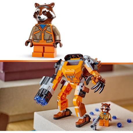 Lego Marvel - jouet de construction d'armure de fusée mécanique (76243)