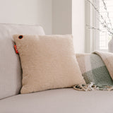 Coussin chauffant sans fil Cosy una Woolly 45 x 45 cm (beige clair, power bank 5000 mah)