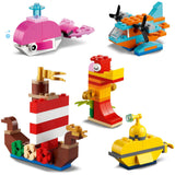 Lego classic - jouets de construction créatifs amusants en mer (11018)