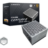 Alimentation modulaire Montech Century II de 1 200 watts (argent, 1x 12v-2x6, 6x PCIe)