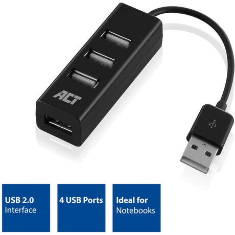 Acte hub USB ac6205 noir