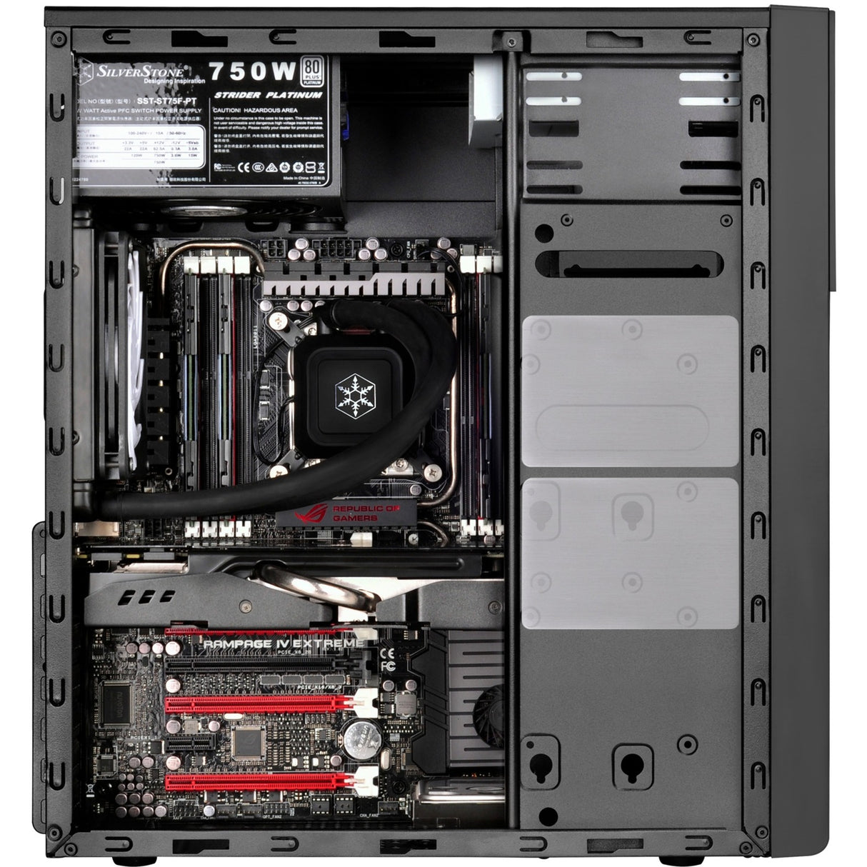 Boîtier tour midi Silverstone sst-ps13b (noir | 2x USB-A)