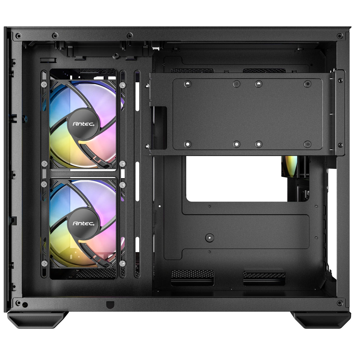 Boîtier mini tour Antec cx600m argb (noir | 3x usb-a | verre trempé)