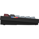 Clavier mécanique Montech mkey pro dark rgb (noir, disposition américaine (qwerty), gateron g pro marron, 75 %, remplaçable à chaud, rgb, double-shot pbt, usb-c | 2,4 ghz | bluetooth 5.2)