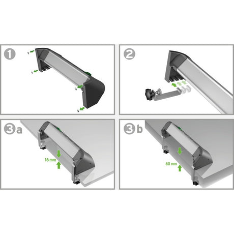 Brennenstuhl Alu-office-Line-Line avec fonction de chargement USB 4-