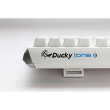 Clavier mécanique RVB blanc pur classique Ducky One 3 (blanc, disposition américaine (qwerty), cerise mx speed silver, 100 %, LED RVB, pbt double-shot, remplaçable à chaud, mécanique charlatan)
