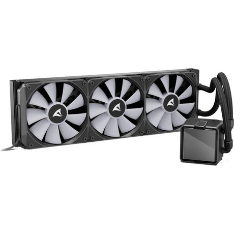 Refroidissement par eau Sharkoon s100 argb (noir, connecteur de ventilateur PWM à 4 broches)