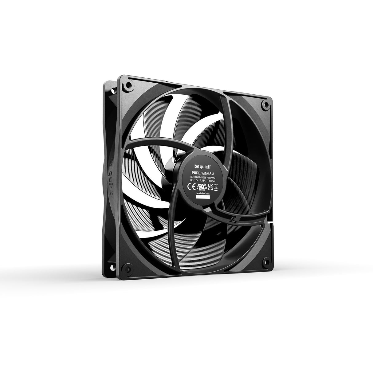Soyez silencieux! pure ailes 3 ventilateurs de boîtier haute vitesse (noir, 3 pièces, 140 x 140 x 25 mm, pwm)